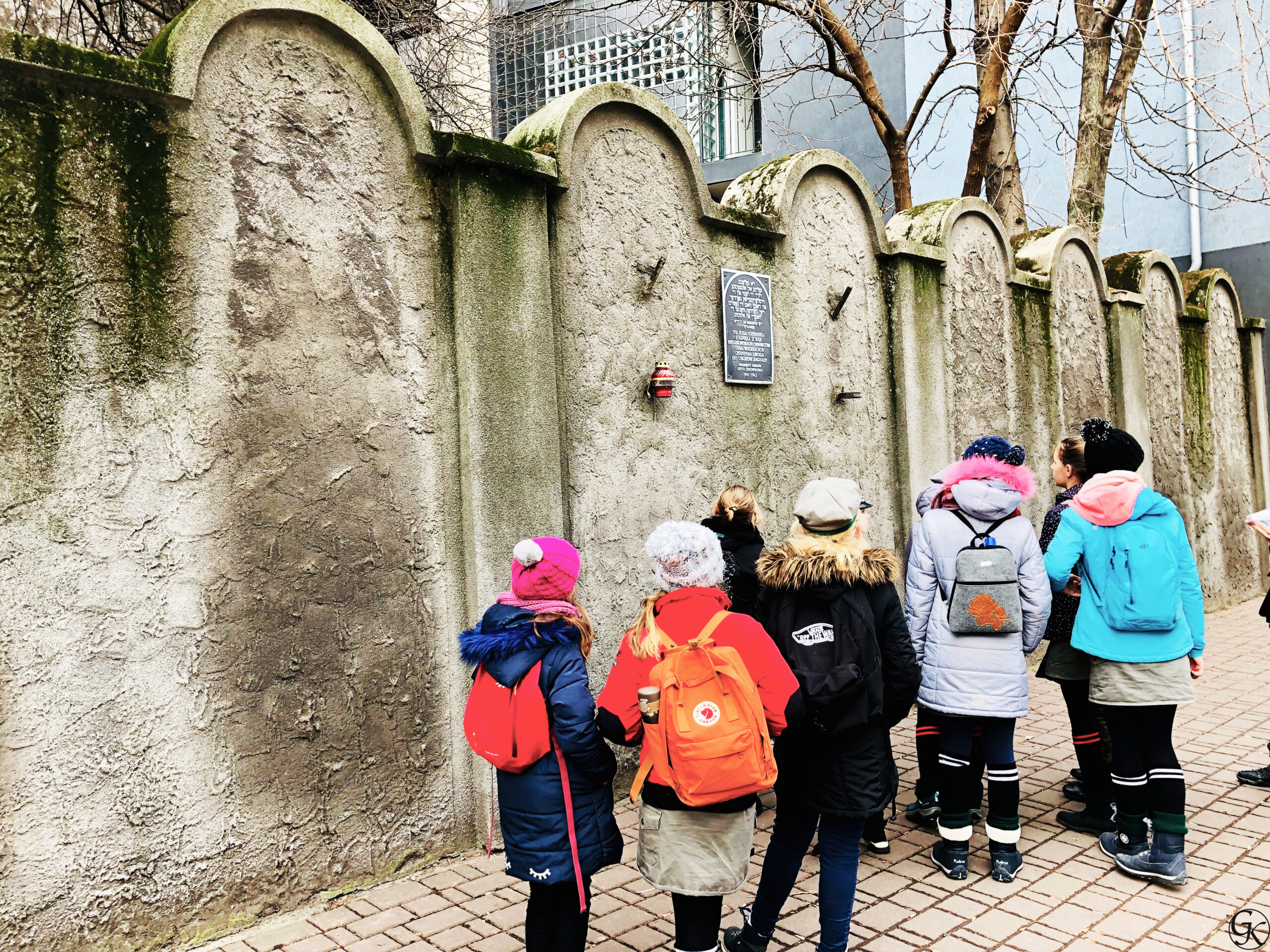 Reste der Mauer des Krakauer Ghettos